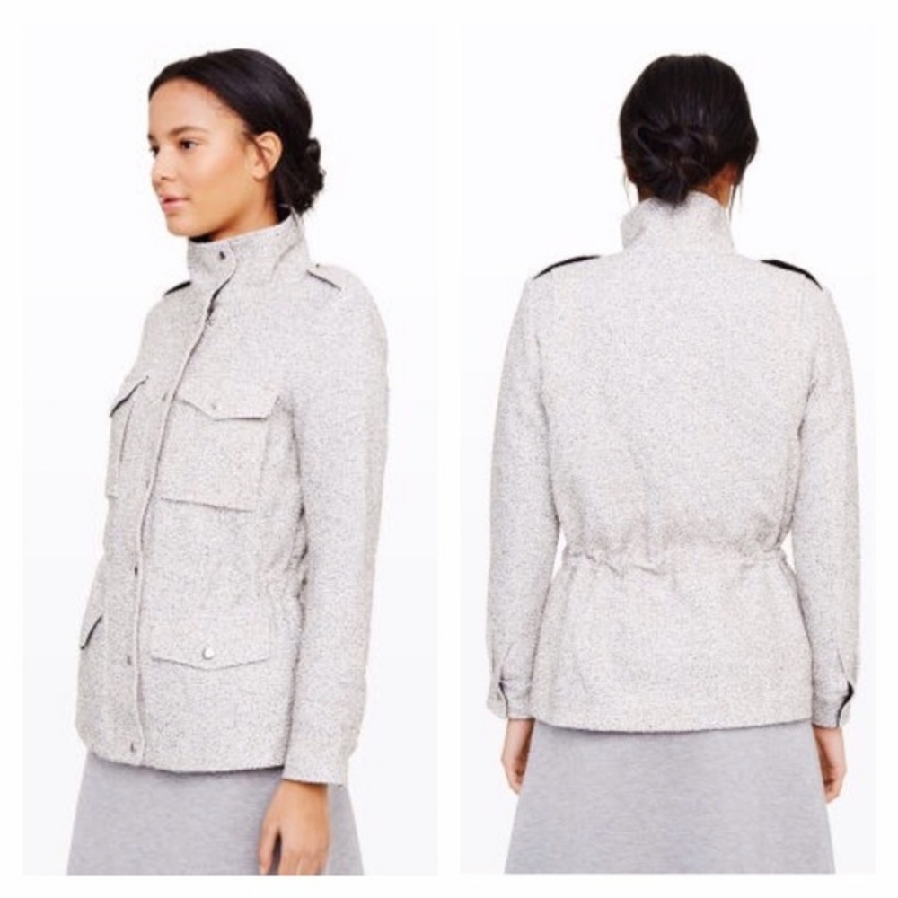 Club Monaco Grey Takina Utility Jacket - Picture 2 of 8